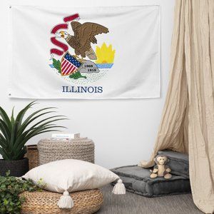 Illinois State Flag (Customizable)